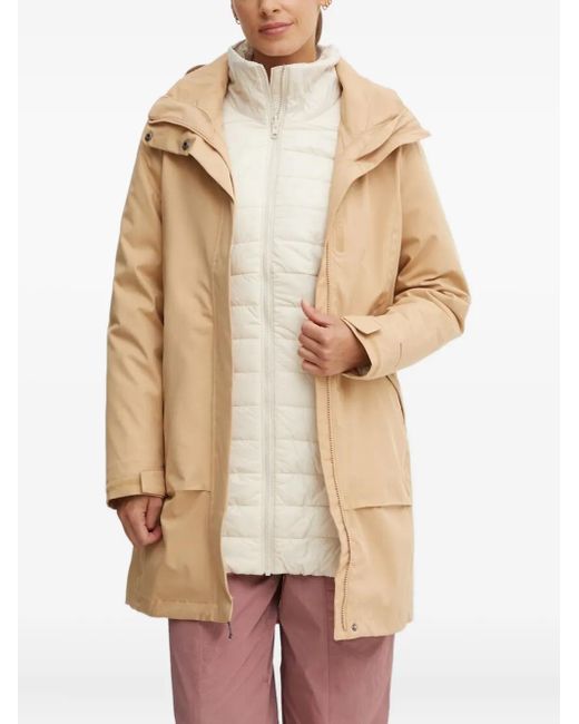 Columbia Natural Hooded Double-Layered Puffer Jacket
