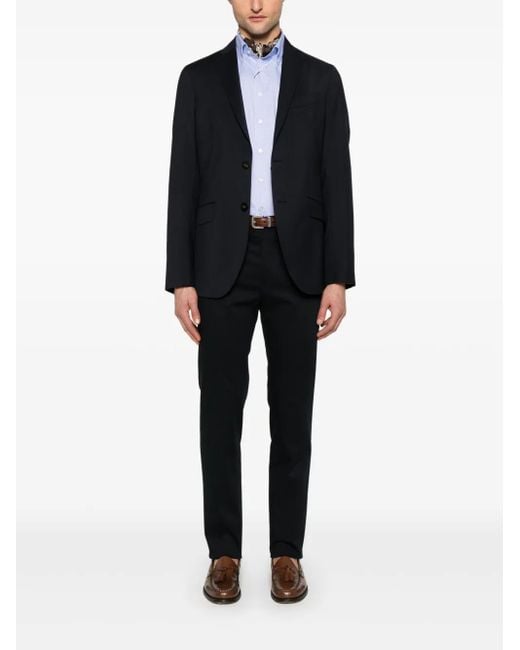Etro Blue Wool Blazer for men