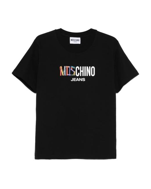 Moschino Black Logo-Print T-Shirt