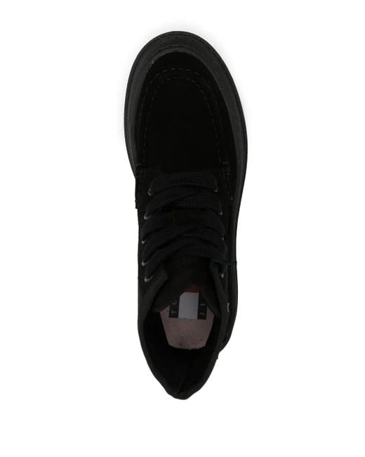 Tommy Hilfiger Veterlaarzen Met Logopatch in het Black