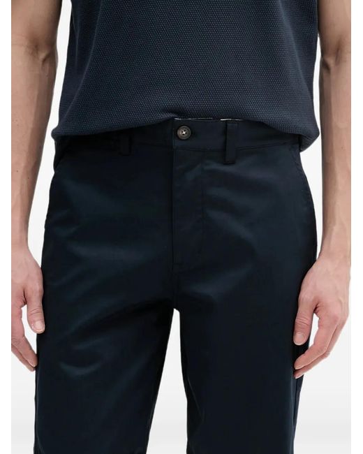 Barbour Black Smart Logo-Patch Shorts for men