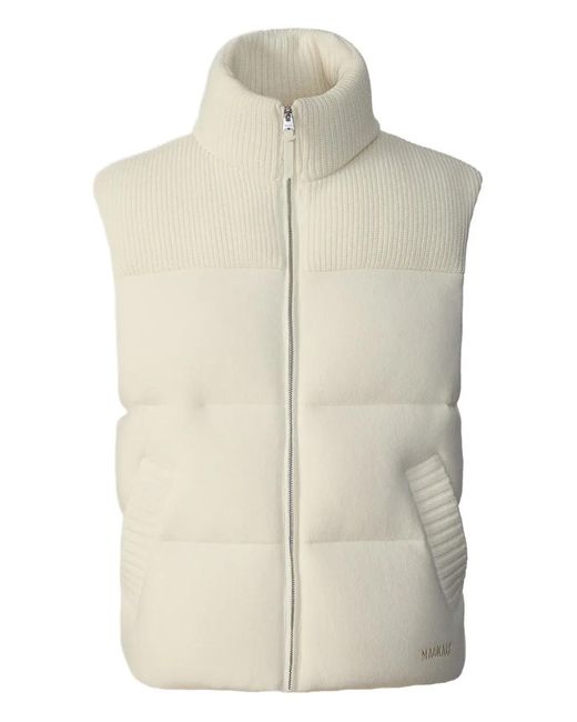 Mackage White Braxton Gilet for men