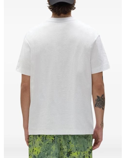 Purple Brand Green Camo-Print Crew-Neck T-Shirt for men
