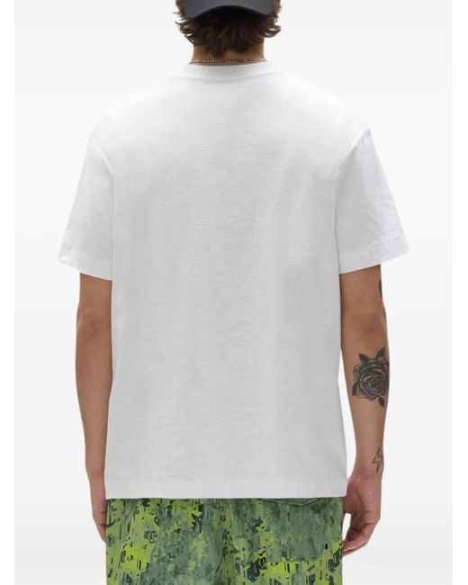 Purple Brand Green Camo-Print Crew-Neck T-Shirt for men