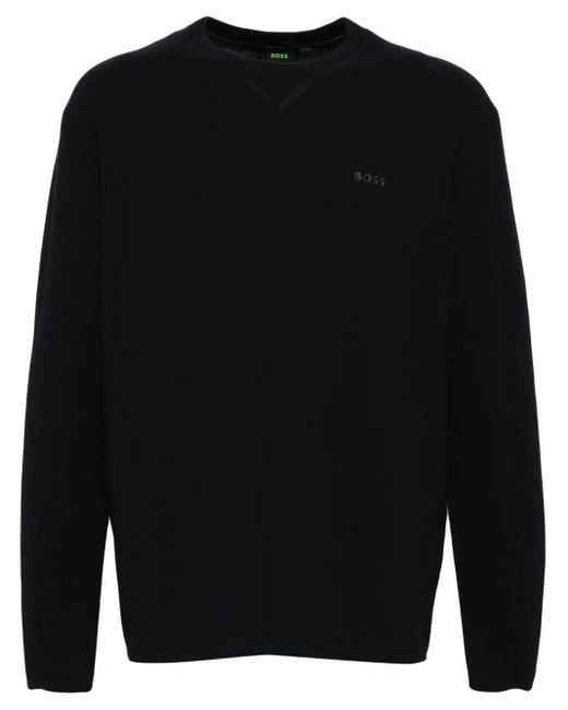 Boss Pullover Mit Logo in Blue für Herren