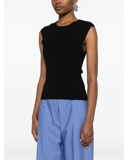 P.A.R.O.S.H. Black Roma Top