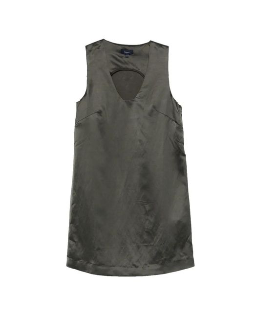 Soeur Gray Cut-Out Mini Dress