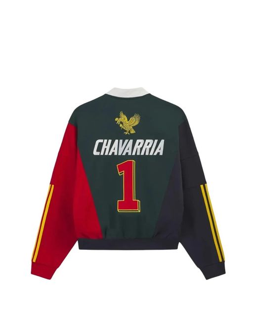 Adidas Red X Chavarria Watsonville Quarter-Zip Sweatshirt for men