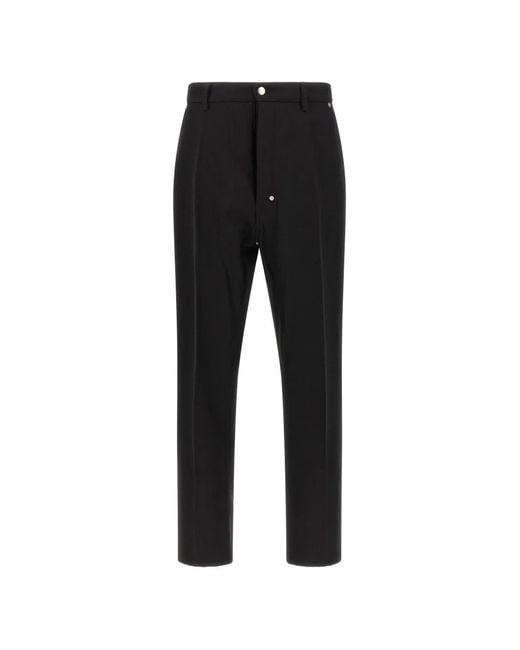 Rick Owens Black Joris Drop-Crotch Trousers for men