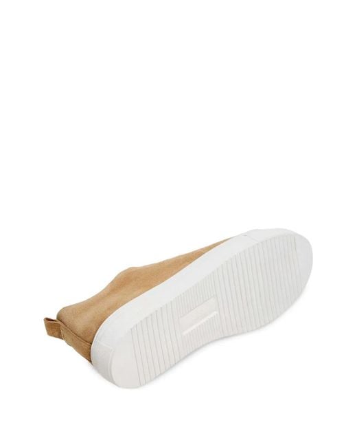 Hackett White Vision Suede Slip-On Sneakers for men