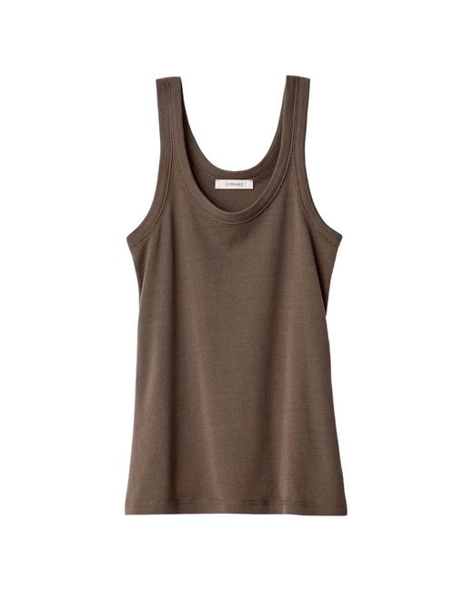 Lemaire Brown Rib Tank Top