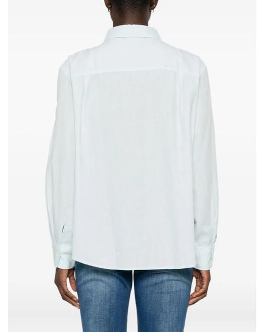 Marc O' Polo Blouse Met Lange Mouwen in het White