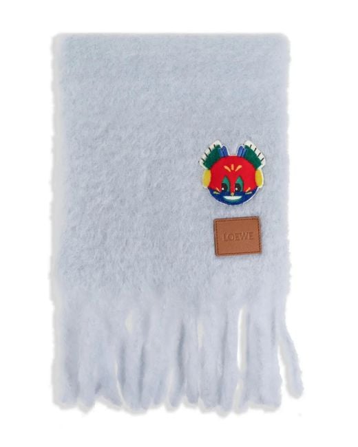 Loewe White X Louis Wain Écharpe À Franges