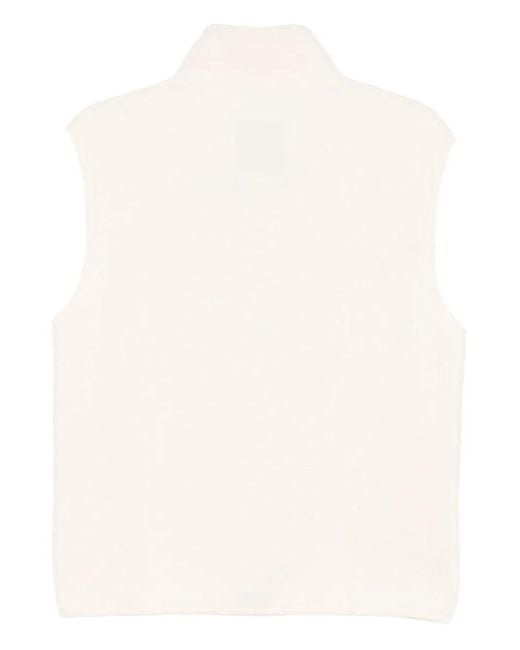 Chocoolate White Sleeveless Jacket
