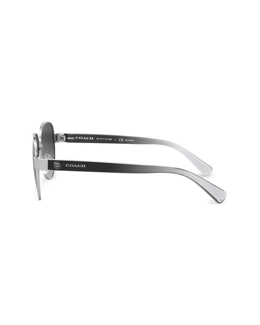 COACH Black Pilot-Frame Gradient Sunglasses