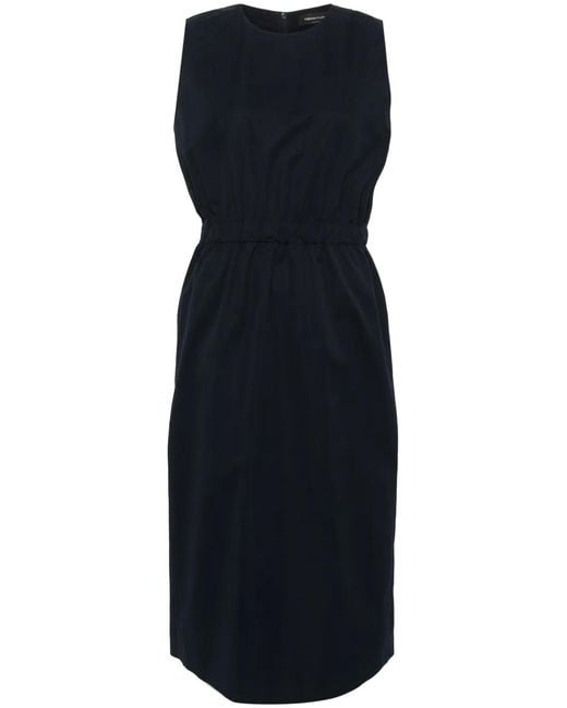 Fabiana Filippi Blue Cotton Midi Dress