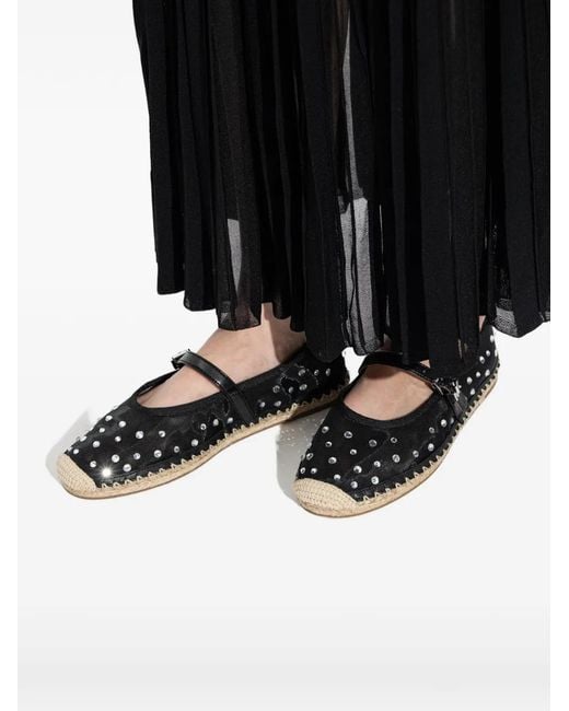 MICHAEL Michael Kors White Lynn Studded Espadrilles