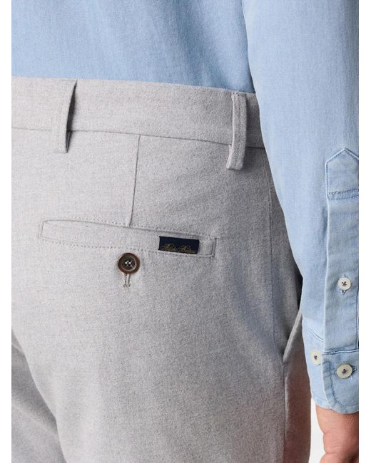 Brooks Brothers Gray Rear Welt-Pockets Trousers for men