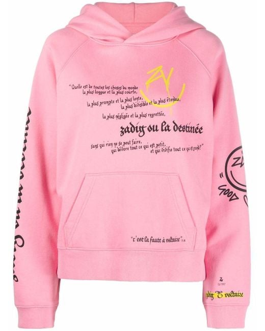Zadig & Voltaire Hoodie in het Pink