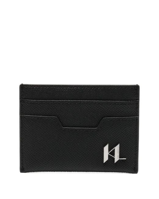 Karl Lagerfeld Black K/Monogram Cardholder for men