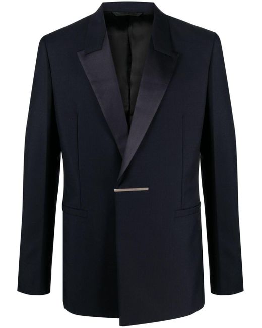 Givenchy Blue Single-breasted Tailored Suit Jacket for men