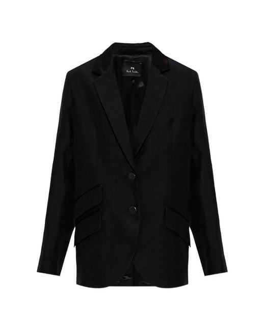 Paul Smith Black Notched-Lapel Blazer