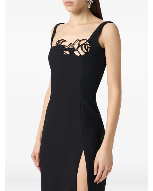 Blumarine Black Midikleid Mit Cut-Out
