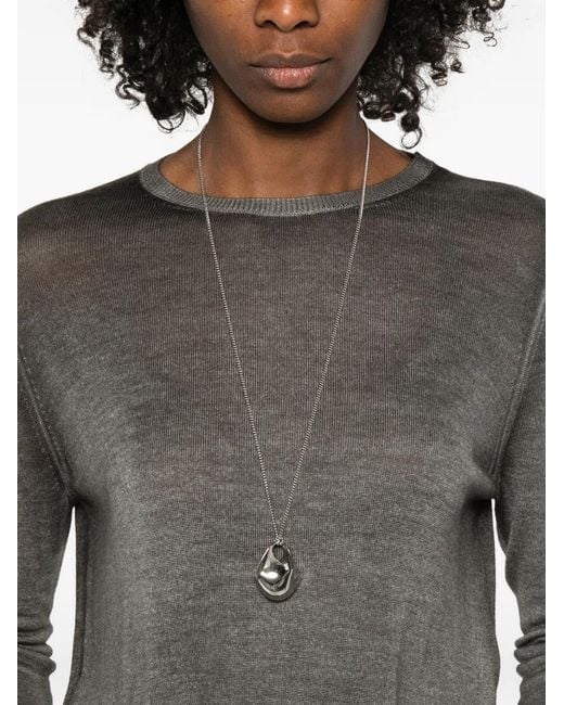 Avant Toi Gray Crew-Neck Top
