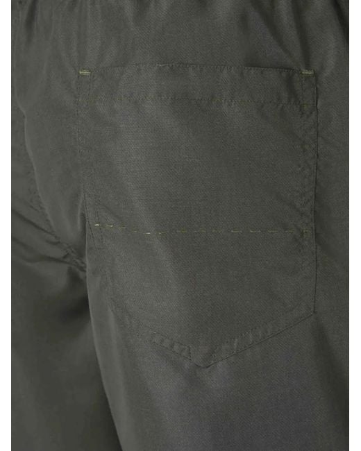 richard j. brown Gray Logo-Embroidered Swim Shorts for men