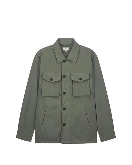 Hartford Green Jonah Buttoned Patch-Pocket Jacket for men