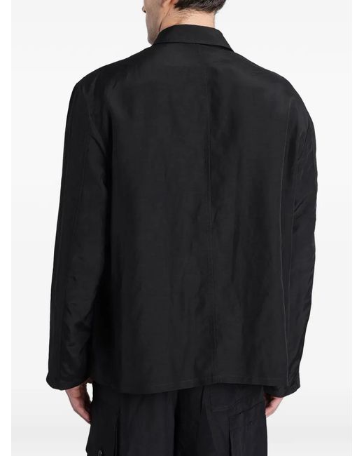 Giorgio Armani Black Buttoned Jacket for men