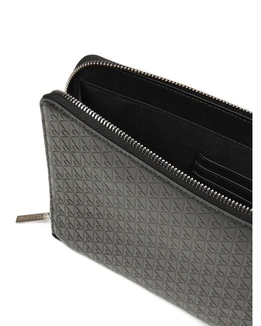 Calvin Klein Black Portefeuille Zippé À Design Embossé for men