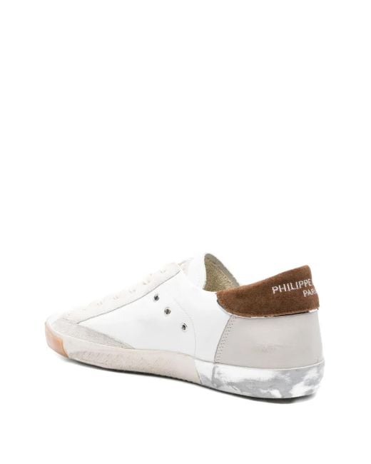 Philippe Model White Suede Trainers for men