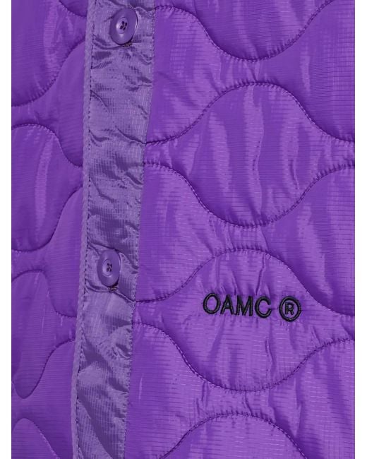 OAMC Purple Button-Fastening Jacket for men