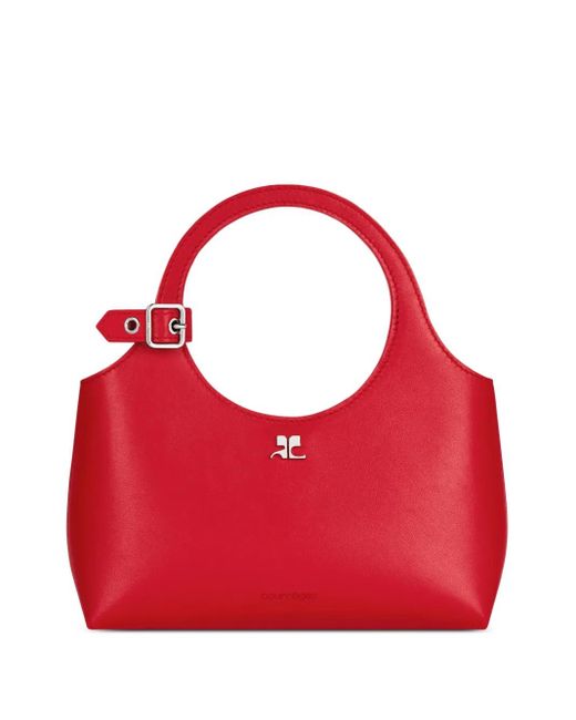 Courreges Red Mini Holy Day Tote Bag