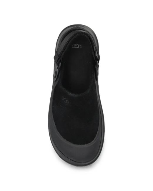Ugg Black Goldenglow Suede Sandals
