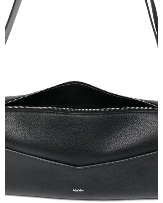 Max Mara Black Calf Leather Mxaskippers