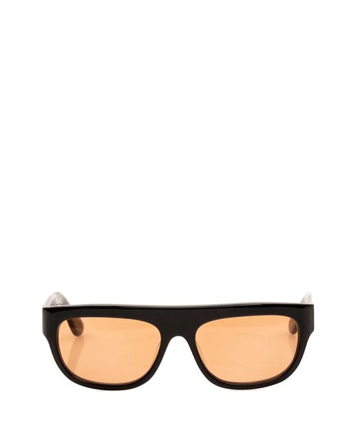 Retrosuperfuture Black Serioso Rectangle-Frame Sunglasses for men