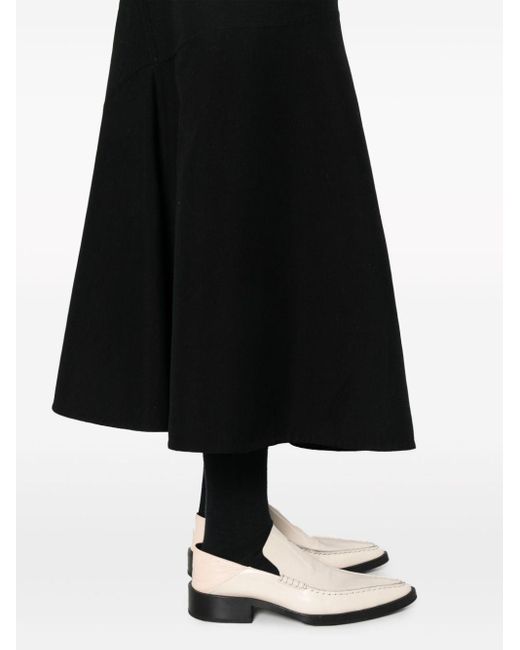 Jil Sander Black Twill Cotton-blend Skirt
