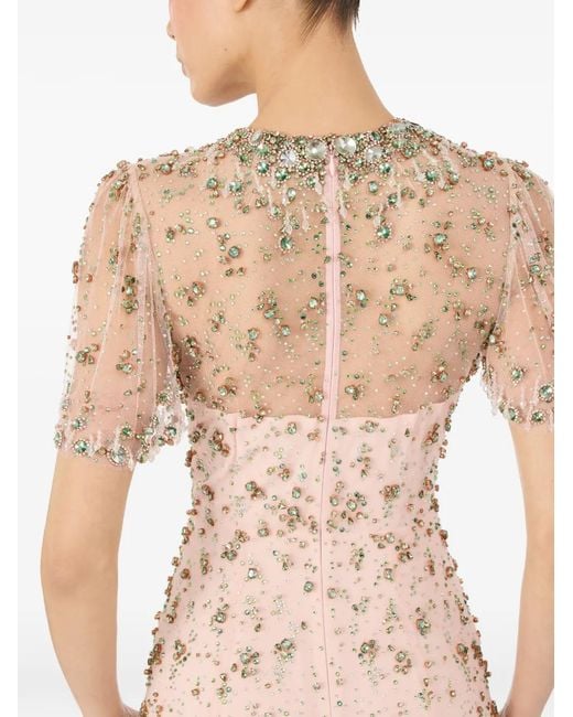 Jenny Packham Pink Ambiance Beaded Maxi Dress