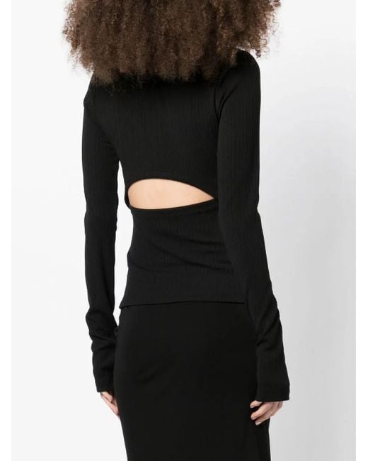 Helmut Lang Button-Up Top in het Black