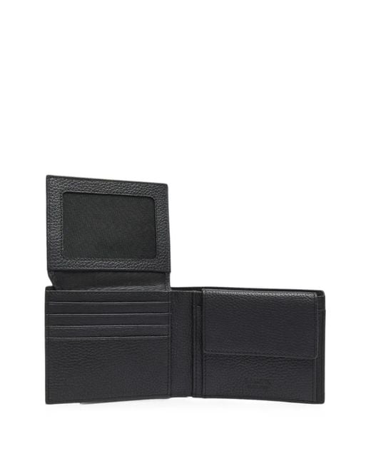 Lancel Black Leon Grained Leather Wallet for men