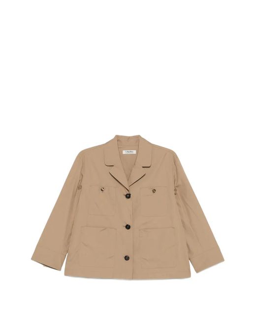 Max Mara Natural Smmrenata Front-Pocket Shirt