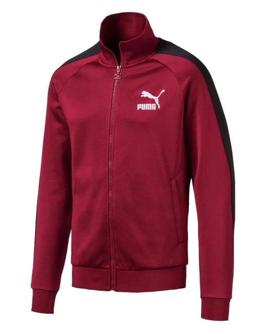 Chaqueta de chándal Iconic T7 PUMA de hombre de color Red