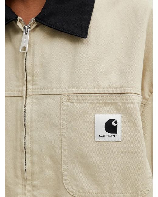 Carhartt Natural Dana Logo-Patch Zip-Up Jacket