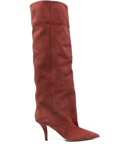 Paris Texas Red Ines Reverse Pointed Boots