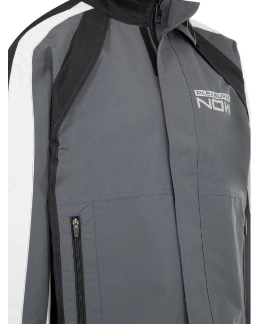 Pleasures Black Tactical Moto Zip Jacket for men