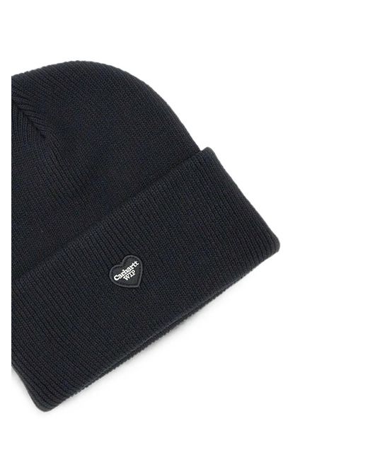 Carhartt Blue Small Heart Beanie for men