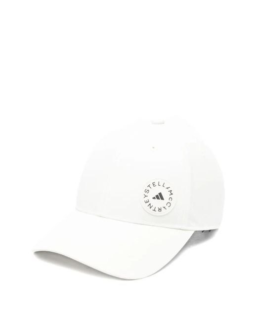 Adidas By Stella McCartney White Logo-Patch Baseball Cap