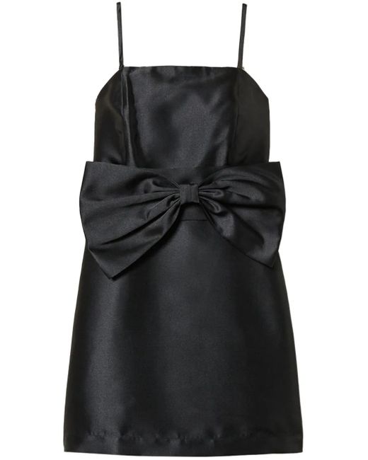 Twinset Black Bow-Detailing Mini Dress